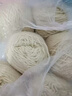 恒源祥毛線(xiàn)團中粗松鼠紗手工編織帽子圍巾寶寶毛線(xiàn)亮絲馬海毛 01白色 曬單實(shí)拍圖