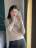 妙奕嘉針織衫女打底衫毛衣女款2026新款冬女裝上衣修身內搭可外穿顯瘦 圓領(lǐng)收腰針織衫【燕麥色】 均碼 【建議80-120斤】 曬單實(shí)拍圖