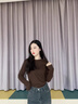 班尼路打底衫女裝秋冬季新款長袖t恤女生德薄絨上衣服內(nèi)搭保暖抗菌秋衣 深咖 -圓領(lǐng)【7A抗菌】 M 曬單實拍圖