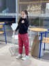 G.DUCKKIDS童裝女童羽絨褲冬季外穿兒童褲子女大童加厚白鴨絨過冬運動長褲 酒紅色 110 建議100-110cm4-5歲cm 曬單實拍圖