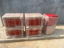 干粉底座箱子二氧化碳固定支架兩孔箱托架半截箱4kg8kg 紅色特厚8KG雙孔底座 可放2-8kg 曬單實(shí)拍圖