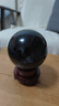 晶凰之羽天然黑曜石球擺件烏金黑曜巖原石打磨客廳書(shū)房商鋪開(kāi)業(yè)黑色水晶球 直徑10厘米（送鑒定證書(shū)） 曬單實(shí)拍圖