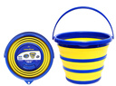 固特異（Goodyear）多功能折疊水桶洗車(chē)桶 釣魚(yú)打水便攜水桶+洗車(chē)毛巾40*40兩條 曬單實(shí)拍圖