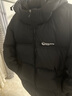 鴨鴨【255g充絨】羽絨服男士短款加厚冬季新款時(shí)尚面包服防寒保暖外套 黑色 XL 曬單實(shí)拍圖