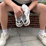 CHGF增高鞋男士隱形內增高男鞋冬季新款加絨棉鞋男百搭休閑運動(dòng)鞋子男 9578白色【皮面】-增高8cm 40 （皮鞋碼） 曬單實(shí)拍圖