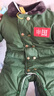 優(yōu)娜逗嬰兒軍棉大衣秋冬款套裝加絨加厚棉襖男寶寶0-13個(gè)月冬季外出爬服 軍大衣（軍綠色）送帽子+小背包 建議拍大一碼 100cm 100碼適合25-30斤左右 曬單實(shí)拍圖