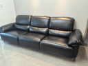 樂(lè )至寶LAZBOY真皮功能沙發(fā)零靠墻復古仿油蠟雙色細紋納帕皮歡樂(lè )谷692 極夜黑-2.77m-三人位雙電動(dòng)-7天 曬單實(shí)拍圖