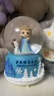 元氣貝比（YUANQIBEIBI）水晶球音樂(lè )盒女孩生日禮物兒童玩具冰雪發(fā)光艾莎公主八音盒藍中號 曬單實(shí)拍圖