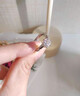 DR一克拉莫桑鉆石鉑金鉆戒D級訂結婚戒指情人節表白生日禮物送女友 1克拉莫桑鉑金鉆戒/D級 默認開(kāi)口可調節大小 曬單實(shí)拍圖