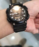 代用卡西歐CASIO表帶男手表帶AQ-S810W AQS810WC樹(shù)脂運動(dòng)手表配件 啞光黑色-黑色扣 18mm 曬單實(shí)拍圖