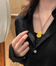 瑞諾喜鵲登梅黃金葫蘆項鏈女款999足金吊墜鎖骨鏈生日禮物送女朋友 勿拍/精美包裝定金 曬單實拍圖