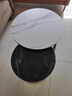 立太（LEADTEK）茶幾客廳小戶(hù)型邊幾沙發(fā)輕奢小桌子現代簡(jiǎn)約圓形茶幾組合茶桌茶臺 70CM白+50CM黑+黑架【加粗加厚】 曬單實(shí)拍圖