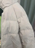 森馬（Semir）輕松羽絨|羽絨服女寬松連帽面包服時尚冬防潑水防風(fēng)外套百搭 橡皮粉（白鴨絨）61214 M 曬單實拍圖