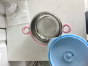 COOKSS嬰兒輔食碗恒溫注水保溫碗316不銹鋼寶寶嬰幼兒吃飯兒童餐具淺藍 曬單實(shí)拍圖