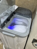 小鴨6公斤 半自動(dòng)洗衣機(jī)家用迷你 雙電機(jī)大容量雙桶雙缸波輪洗衣機(jī)脫水甩干雙筒 曬單實(shí)拍圖