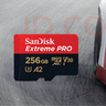 閃迪（SanDisk）256GB TF（MicroSD）內存卡 A2 4K V30 U3 C10 至尊超極速移動(dòng)存儲卡 讀速200MB/s 寫(xiě)速140MB/s 曬單實(shí)拍圖