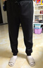 霞湖世家【新疆棉衛褲】休閑褲男女蓄熱恒溫舒適柔軟束腳運動(dòng)褲017A 九分褲-黑色 【束腳款】 L （136-150斤） 曬單實(shí)拍圖