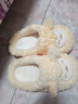 名創(chuàng  )優(yōu)品（MINISO）羊咩咩棉拖鞋女冬季包跟家居室內厚底月子毛毛拖黃色38-39 曬單實(shí)拍圖