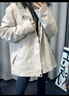 駱駝（CAMEL）沖鋒衣女三合一黑色外套男戶(hù)外防暴雨防風(fēng)防水旅游登山服 曬單實(shí)拍圖
