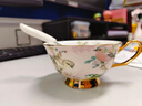 心飾園咖啡杯禮盒高檔骨瓷對杯套裝陶瓷杯碟英式下午茶杯生日禮物花茶杯 雙宿雙飛（2杯碟帶架子）深藍盒 心飾園 曬單實(shí)拍圖