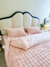 Nest公主風(fēng)兔絨牛奶絨四件套雙面加厚被套床單床上用品冬季高級感 泡芙兔兔絨-桃粉 1.2m床三件套 床單款 150x200cm 曬單實(shí)拍圖