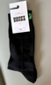 Happy Socks女男秋冬款情侶純色黑色穿搭襪子中筒襪 黑色綠 1雙 M 36-40 曬單實(shí)拍圖