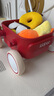 kidpop兒童多功能小推車(chē)玩具學(xué)步車(chē)男女寶寶生日創(chuàng  )意禮物 7-36個(gè)月價(jià)保 紅色（PP材質(zhì)車(chē)斗）贈防傾倒牽繩 曬單實(shí)拍圖