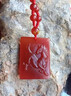 柯羅奧蒂 KORATTE紅瑪瑙生肖吊墜護身符十二生肖掛件本命年屬龍項鏈男女飾品 生肖【馬】 配紅色掛繩款 曬單實(shí)拍圖