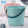 CHAHUA茶花 提水桶 大號塑料桶洗衣泡腳桶洗車(chē)大容量?jì)λ凹雍裢习淹? 曬單實(shí)拍圖
