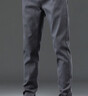 羅蒙（ROMON）褲子男秋冬季商務(wù)休閑褲男士直筒男褲百搭長(cháng)褲子男 深灰色 32 曬單實(shí)拍圖