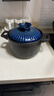 美廚（maxcook）陶瓷煲砂鍋 湯鍋燉鍋養生煲 手工彩釉耐干燒 3.2L藍MCTC3309 曬單實(shí)拍圖