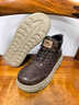 公牛世家男靴秋冬新款復古百搭馬丁靴男士高幫系帶休閑鞋時(shí)尚通勤鞋子男 曬單實(shí)拍圖
