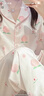 古今（GUJIN）性感甜美冰絲睡衣女三件套短長(cháng)袖睡褲長(cháng)褲仿真絲家居服可外穿L 曬單實(shí)拍圖