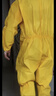 勝麗 T-Gard? CHEM C級防化服耐酸堿防護服連體帶帽工作服限次使用型黃色 T-Gard 500 L碼 曬單實(shí)拍圖