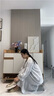 實(shí)木鞋柜門(mén)口入戶(hù)柜鞋架家用門(mén)口多層家用鞋子收納一體靠墻玄關(guān)柜 田園橡木色90*32*100cm（加厚密度板） 曬單實(shí)拍圖