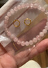 周六福（ZLF）  18K金耳飾環(huán)環(huán)相扣系列耳環(huán)女玫瑰金彩金素K金小耳環(huán) 黃色 曬單實(shí)拍圖