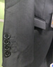 羅蒙西服套裝男士商務(wù)修身西裝男職業(yè)正裝小西服新郎伴郎結婚禮服外套 黑色單扣【西服+西褲+襯衫】 2XL /180【130-145斤】+7件禮品 曬單實(shí)拍圖