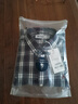 Navigare意大利小帆船格子襯衫男2025秋冬季新款磨毛保暖襯衣休閑純棉寸衫 暗珠寶藍白 XL 曬單實(shí)拍圖