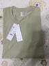 凡客誠品（VANCL）凡客官方店220克精梳棉長(cháng)袖T恤男士休閑圓領(lǐng)純棉潮流新款 灰綠 2XL 曬單實(shí)拍圖