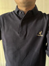 羅蒙（ROMON）中年男士高端刺繡polo.衫春秋新款商務(wù)翻領(lǐng)長(cháng)袖t恤寬松休閑打底衫 藏青【100%純棉 全棉 抗皺】 XL /175碼 【推薦140-160斤】 曬單實(shí)拍圖