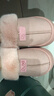 樸西女士棉拖鞋秋冬季家居保暖室內防滑情侶毛絨棉拖鞋 桃粉色 36-37 曬單實(shí)拍圖