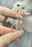 周六福5D硬金竹節黃金戒指節節高女生日禮物定價(jià)A0114679 14號 約0.49g  曬單實(shí)拍圖