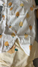 童泰（TONGTAI）嬰兒連體衣春秋季純棉衣服初生寶寶蝴蝶哈衣爬服和尚服黃色59cm 曬單實拍圖