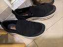 斯凱奇（Skechers）男鞋秋季透氣網(wǎng)面健步鞋輕便一腳蹬運動(dòng)休閑鞋子 BLK黑色 42.5 曬單實(shí)拍圖