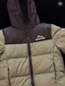 雪中飛【雙面穿】?jì)和鸾q服冬新款男女童保暖加厚面包服外套 橄欖灰綠 150 曬單實(shí)拍圖