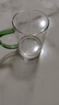 青蘋(píng)果耐熱玻璃水杯465ml四只 四色把手玻璃杯 圍爐煮茶杯牛奶杯 曬單實(shí)拍圖