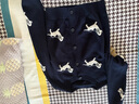 森馬（Semir）針織開(kāi)衫女短款圓領(lǐng)正肩顯瘦2024冬趣味小狗提花上衣109724106004 曬單實(shí)拍圖