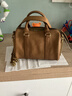 裘真枕頭包女復古小眾單肩手提斜挎女包植鞣頭層牛皮包迷你號 大象灰-迷你號 曬單實(shí)拍圖