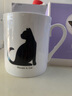 福果茶敘陶瓷馬克杯溫感變色創(chuàng  )意黑貓禮品送朋友生日禮物陶瓷水杯咖啡杯 曬單實(shí)拍圖