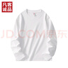 凡客誠品（VANCL）凡客官方店220克精梳棉長(cháng)袖T恤男士休閑圓領(lǐng)純棉潮流新款 白色 2XL 曬單實(shí)拍圖
